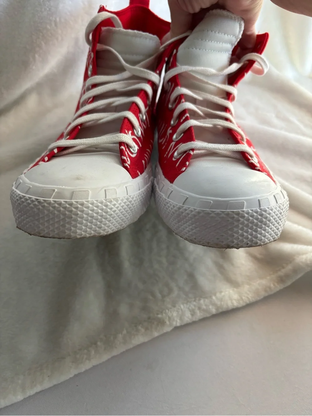 CONVERSE Not A Chuck 70 HI UNTITL3D Sneakers Red White Mens Size 11 Womens 13 - Picture 8 of 13